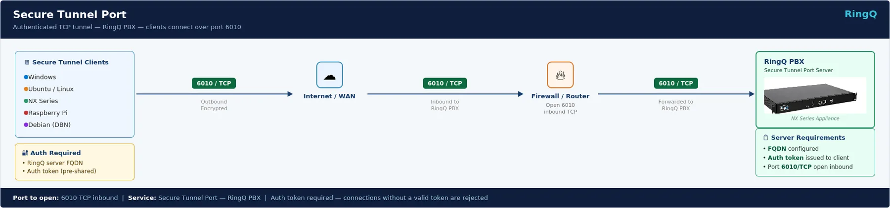 Secure Tunnel network diagram