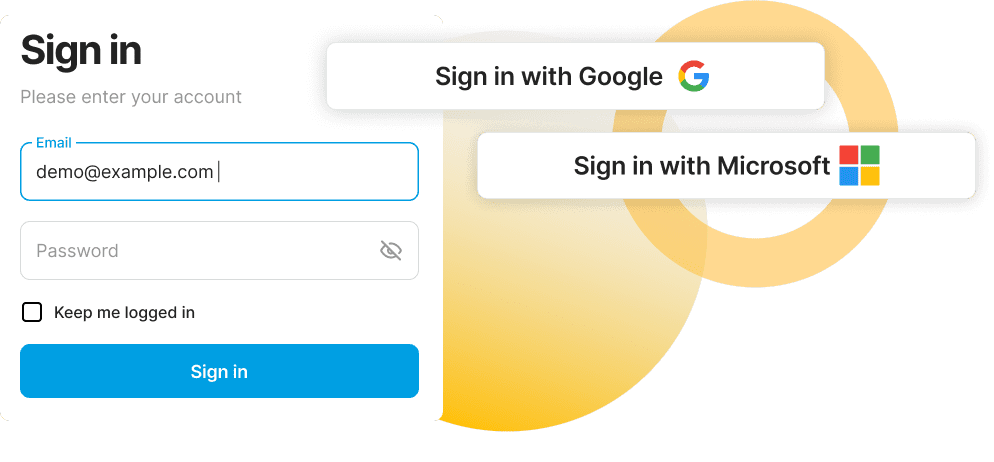 RingQ Single Sign-On and productivity integrations with Microsoft and Google