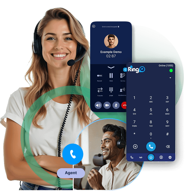 RingQ Predictive Dialer agent connecting with more live contacts every day