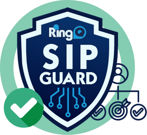 RingQ Hosted Cloud PBX SIP Guard carrier-grade security feature