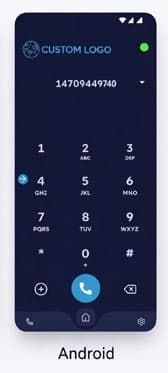 RingQ Android app with custom branding