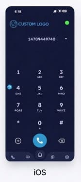 RingQ iOS app with custom branding