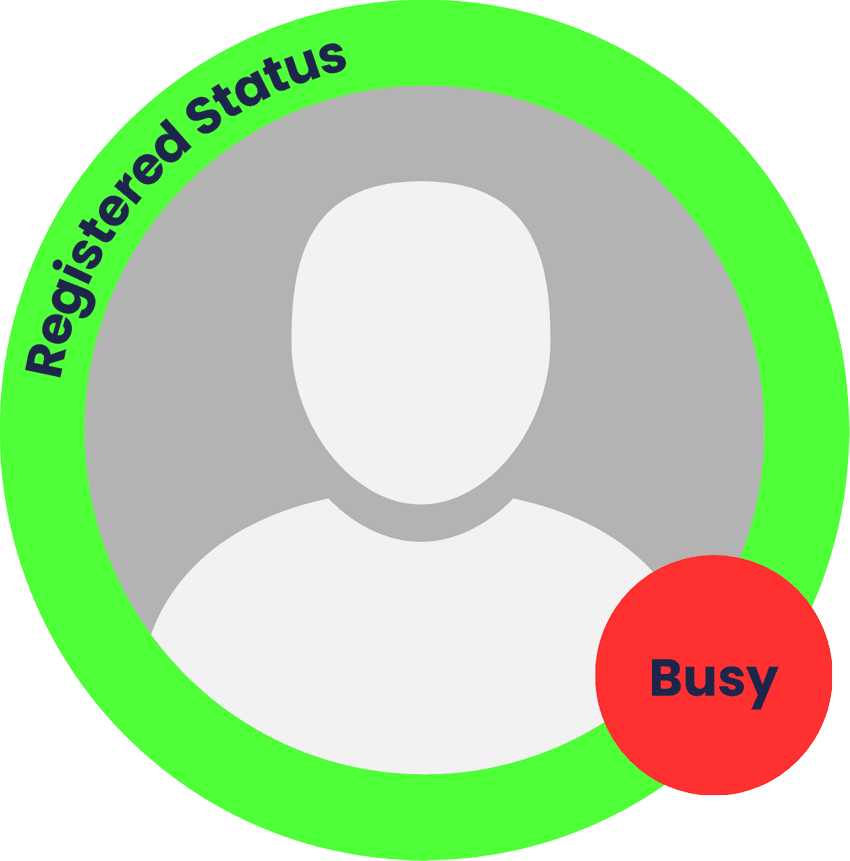Registered — In Active Call