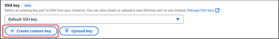 rignq Select a SSH Key