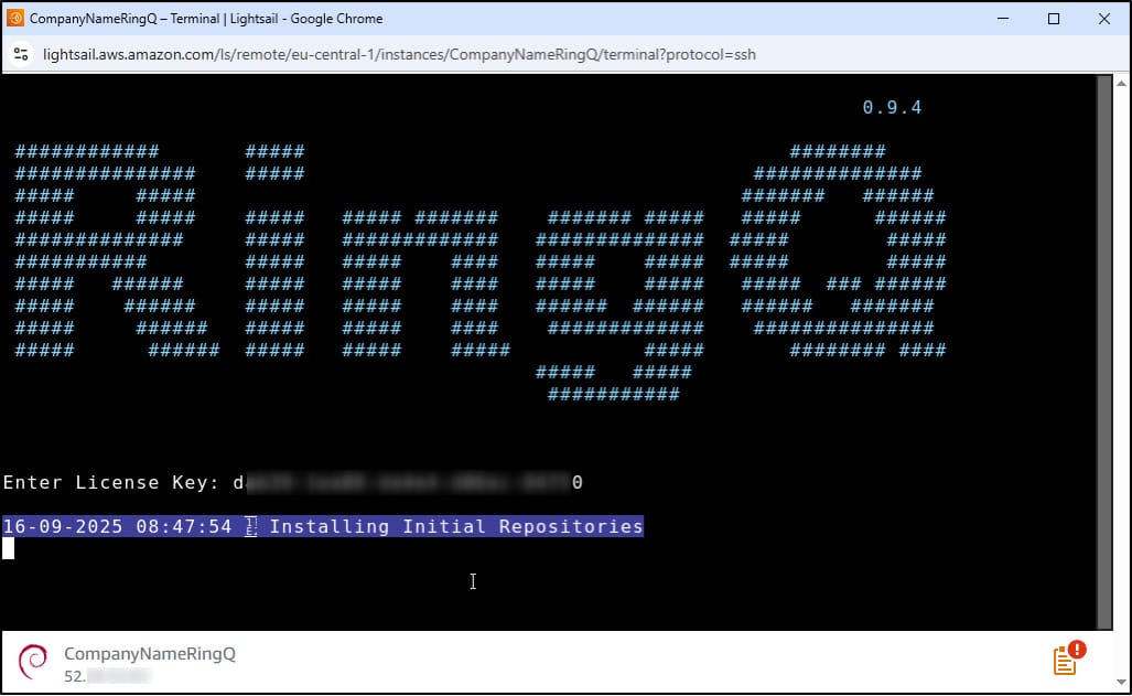 ringq lightsail terminal