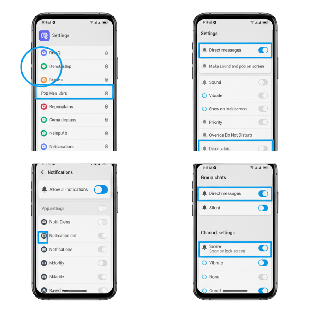 RingQ Android App notifications