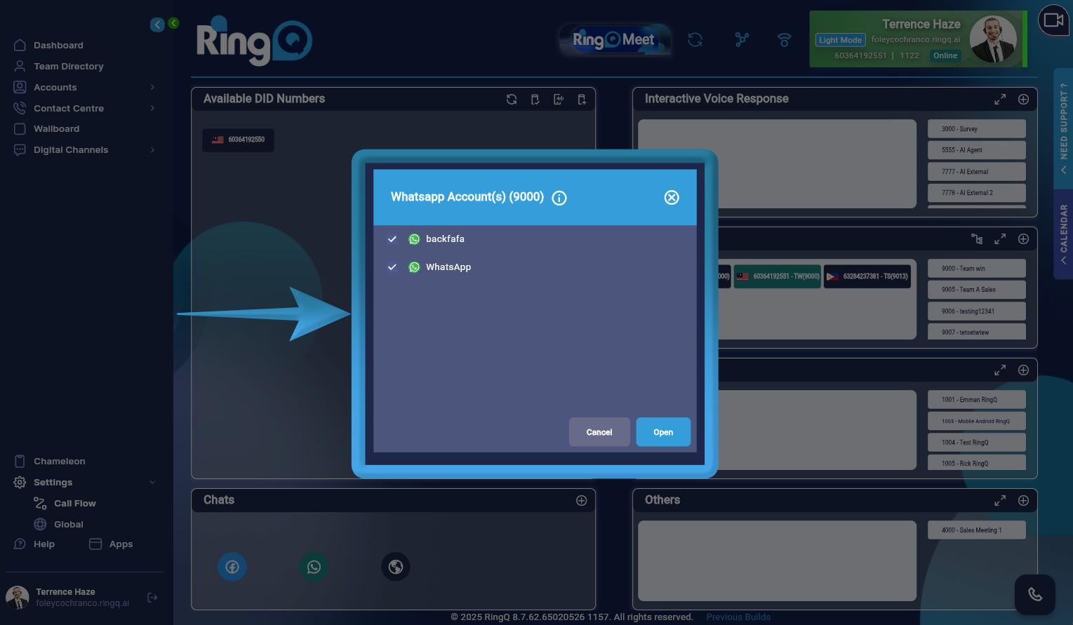 List of WhatsApp chats