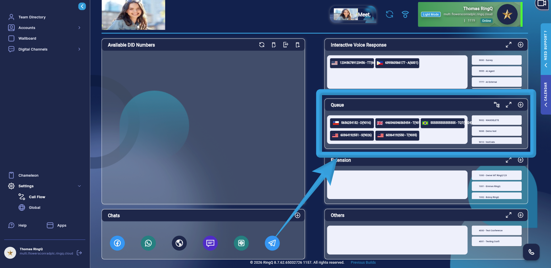 Drag the icon to the Queue section