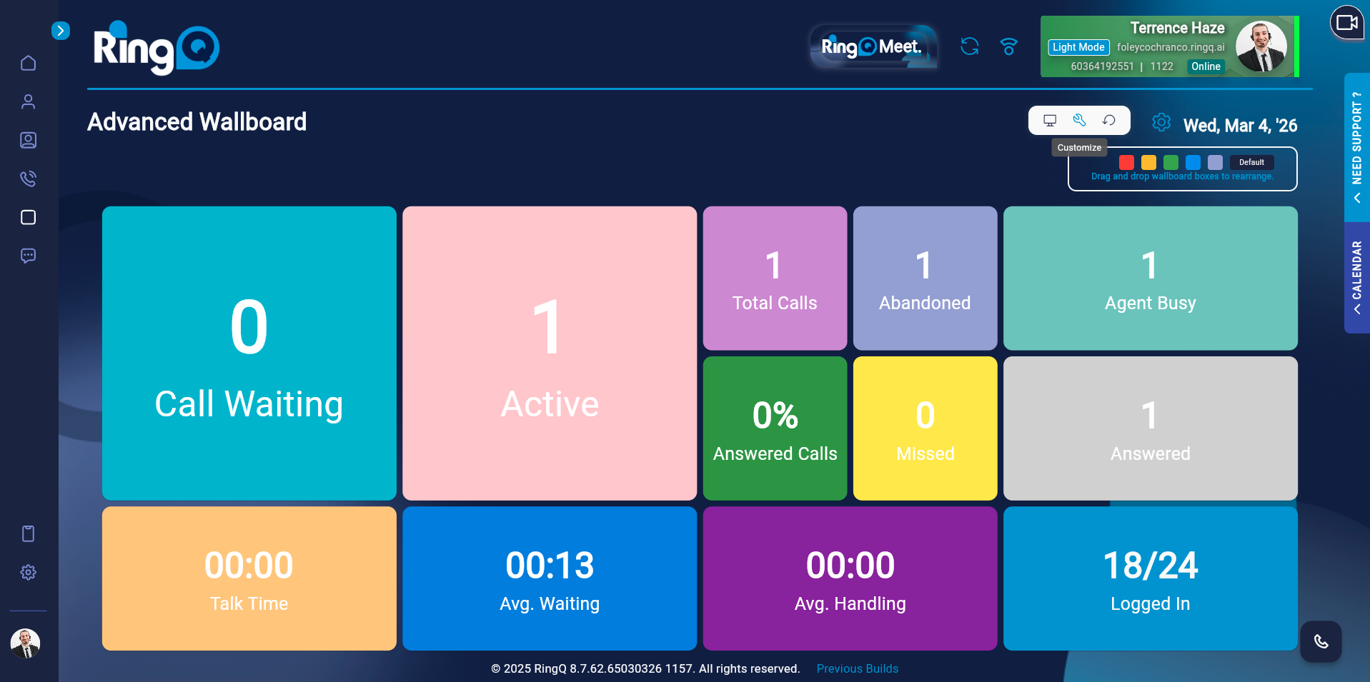 Rearrage the wallboard