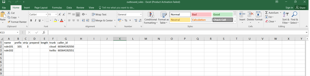 Download outbound rules