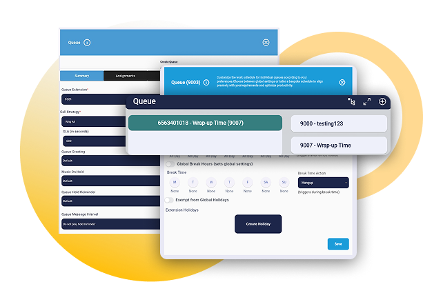 Drag and drop to add and remove agents and teams from call queues with RingQ