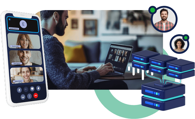 Download and plugin free video conferencing with RingQ Meet