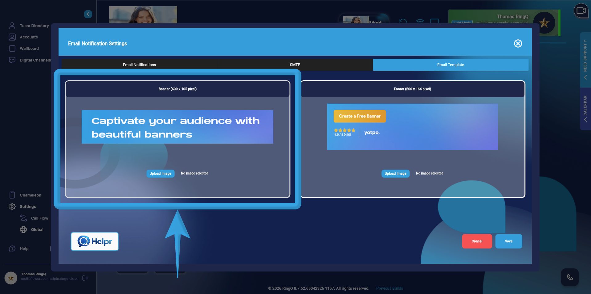 Banner Configuration (Top Section)