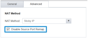 Disable Source Port Remap