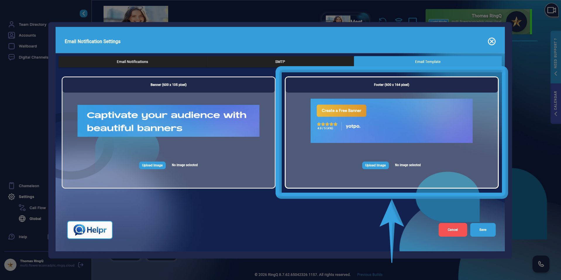 Footer Configuration (Bottom Section)