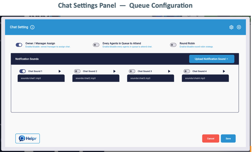 Granular chat control