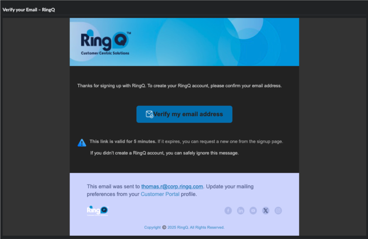 Verify Your Email Address